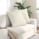 Kanapé párnák 2 pcs Krém 80 x 80 cm Bársonyos szövet
