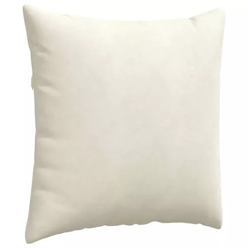 Kanapé párnák 2 pcs Krém 80 x 80 cm Bársonyos szövet