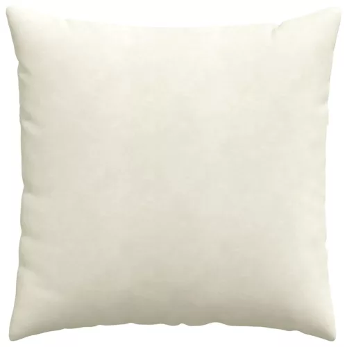 Kanapé párnák 2 pcs Krém 80 x 80 cm Bársonyos szövet