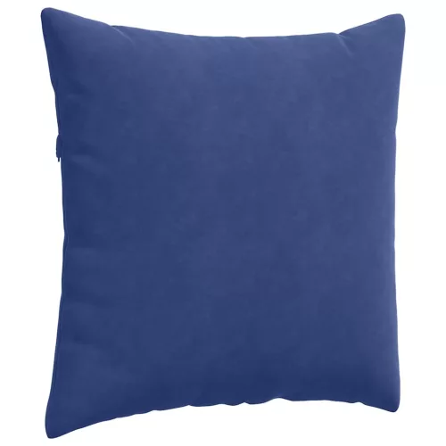 Kanapé párnák 2 pcs Rendőrségi kék 80 x 80 cm Bársonyos szövet
