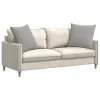 Kanapé párnák 2 pcs Világosszürke 80 x 80 cm szövet