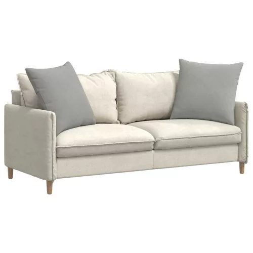 Kanapé párnák 2 pcs Világosszürke 80 x 80 cm szövet