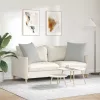 Kanapé párnák 2 pcs Világosszürke 80 x 80 cm szövet