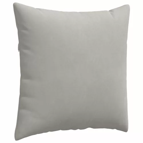 Kanapé párnák 2 pcs Világosszürke 80 x 80 cm szövet