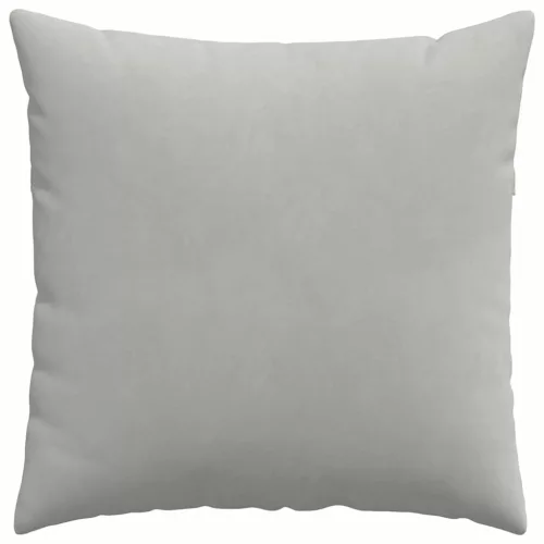 Kanapé párnák 2 pcs Világosszürke 80 x 80 cm szövet