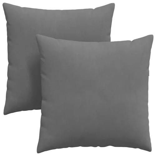 Kanapé párnák 2 pcs Sötétszürke 80 x 80 cm szövet