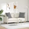 Kanapé párnák 2 pcs Sötétszürke 80 x 80 cm szövet