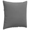 Kanapé párnák 2 pcs Sötétszürke 80 x 80 cm szövet