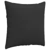 Kanapé párnák 2 pcs Fekete 80 x 80 cm szövet