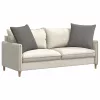 Kanapé párnák 2 pcs Világosszürke 80 x 80 cm Bársonyos szövet