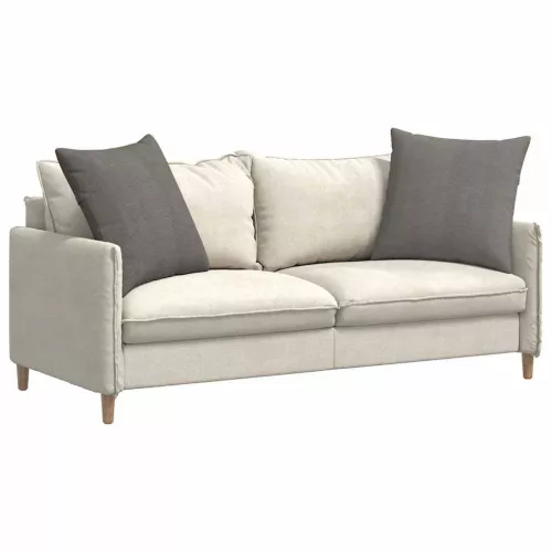 Kanapé párnák 2 pcs Világosszürke 80 x 80 cm Bársonyos szövet