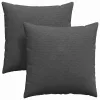Kanapé párnák 2 pcs Sötétszürke 80 x 80 cm Bársonyos szövet
