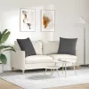 Kanapé párnák 2 pcs Sötétszürke 80 x 80 cm Bársonyos szövet