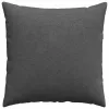 Kanapé párnák 2 pcs Sötétszürke 80 x 80 cm Bársonyos szövet