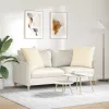 Kanapé párnák 2 pcs Krém 80 x 80 cm Bársonyos szövet