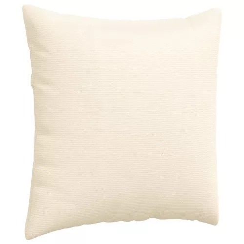 Kanapé párnák 2 pcs Krém 80 x 80 cm Bársonyos szövet