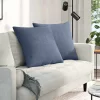 Kanapé párnák 2 pcs Kék 80 x 80 cm Bársonyos szövet