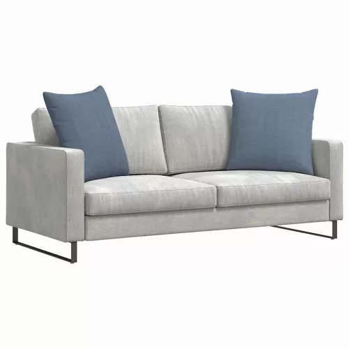 Kanapé párnák 2 pcs Kék 80 x 80 cm Bársonyos szövet