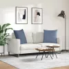 Kanapé párnák 2 pcs Kék 80 x 80 cm Bársonyos szövet
