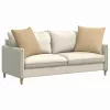 Kanapé párnák 2 pcs Szürke zöld 80 x 80 cm Bársonyos szövet