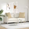 Kanapé párnák 2 pcs Szürke zöld 80 x 80 cm Bársonyos szövet