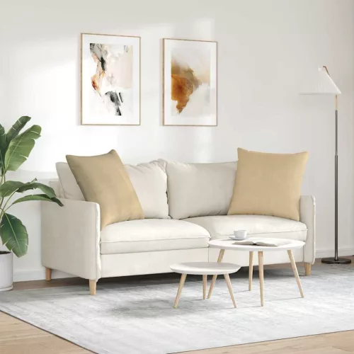 Kanapé párnák 2 pcs Szürke zöld 80 x 80 cm Bársonyos szövet