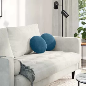 Ülőpárnák 2 pcs Kék Ø 40 x 13 cm Bársony