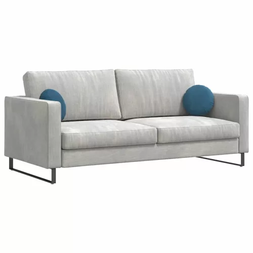 Ülőpárnák 2 pcs Kék Ø 40 x 13 cm Bársony