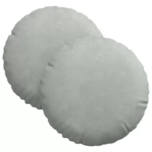 Ülőpárnák 2 pcs Világosszürke Ø 40 x 13 cm Bársony