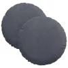 Ülőpárnák 2 pcs Sötétszürke Ø 40 x 13 cm Bársony