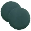 Ülőpárnák 2 pcs Sötétzöld Ø 40 x 13 cm Bársony