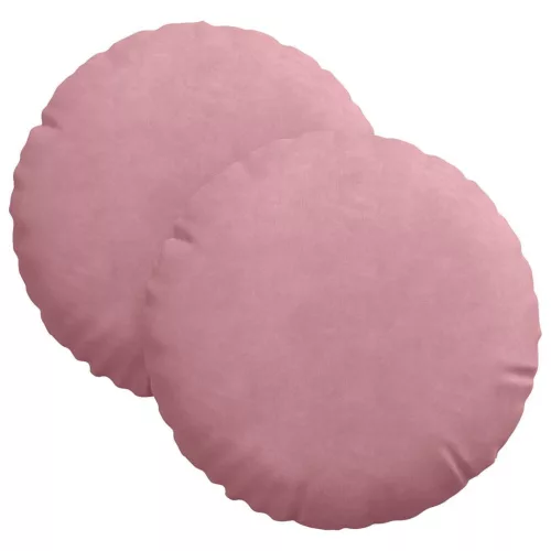 Ülőpárnák 2 pcs Rózsaszín Ø 40 x 13 cm Bársony