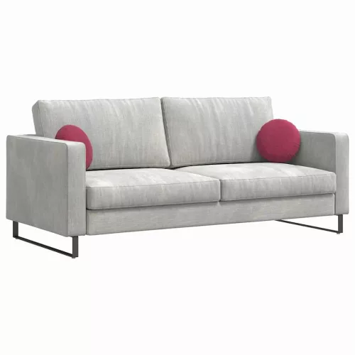 Ülőpárnák 2 pcs Bordó Ø 40 x 13 cm Bársony