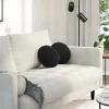 Ülőpárnák 2 pcs Fekete Ø 40 x 13 cm Bársony