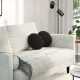 Ülőpárnák 2 pcs Fekete Ø 40 x 13 cm Bársony