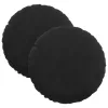 Ülőpárnák 2 pcs Fekete Ø 40 x 13 cm Bársony