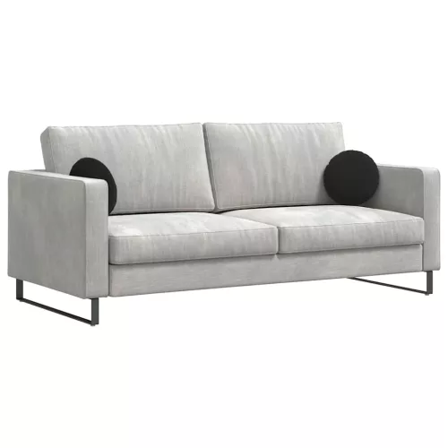 Ülőpárnák 2 pcs Fekete Ø 40 x 13 cm Bársony