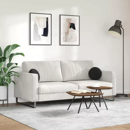 Ülőpárnák 2 pcs Fekete Ø 40 x 13 cm Bársony