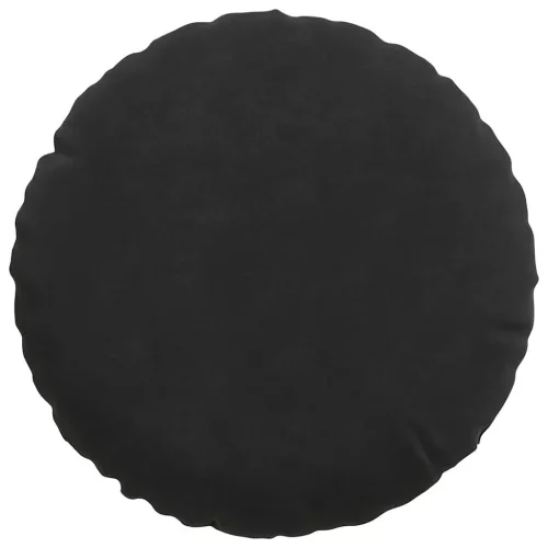 Ülőpárnák 2 pcs Fekete Ø 40 x 13 cm Bársony