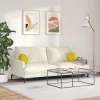 Ülőpárnák 2 pcs Sárga Ø 40 x 13 cm Bársony