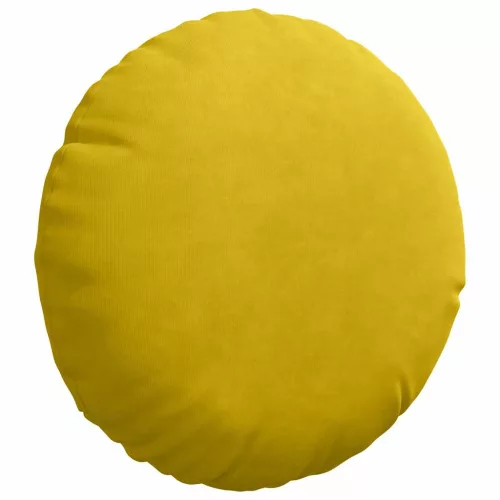 Ülőpárnák 2 pcs Sárga Ø 40 x 13 cm Bársony
