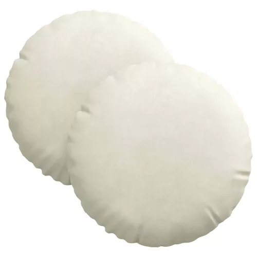 Ülőpárnák 2 pcs Krém Ø 40 x 13 cm Bársony