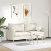 Ülőpárnák 2 pcs Krém Ø 40 x 13 cm Bársony