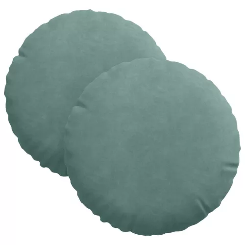 Ülőpárnák 2 pcs Tengeri Zöld Ø 40 x 13 cm Bársony