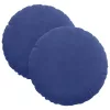 Ülőpárnák 2 pcs Rendőrségi kék Ø 40 x 13 cm Bársony