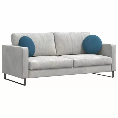 Ülőpárnák 2 pcs Kék Ø 40 x 13 cm Bársony