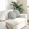 Ülőpárnák 2 pcs Világosszürke Ø 40 x 13 cm Bársony