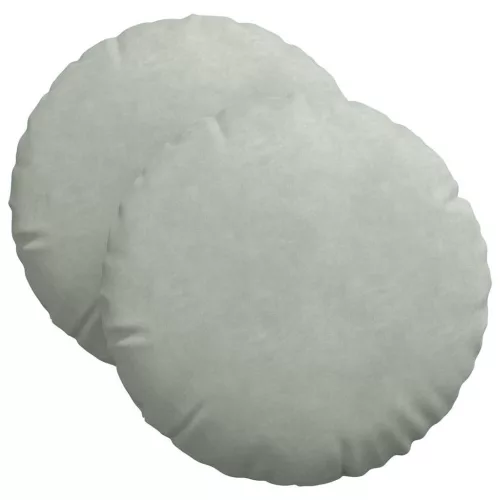 Ülőpárnák 2 pcs Világosszürke Ø 40 x 13 cm Bársony