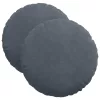 Ülőpárnák 2 pcs Sötétszürke Ø 40 x 13 cm Bársony