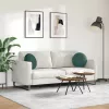 Ülőpárnák 2 pcs Sötétzöld Ø 40 x 13 cm Bársony